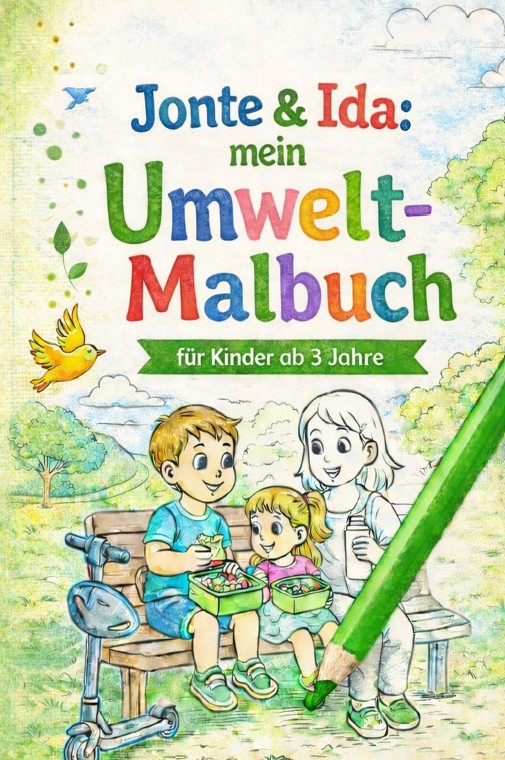 Jonte und Ida: Umwelt-Malbuch