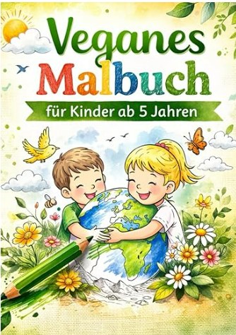 Veganes Malbuch für Kinder